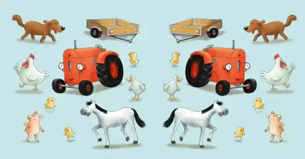 Two identical sets of farm animals and vehicles from Natali Kvintart’s English books Two identical sets of farm animals and vehicles from Natali Kvintart’s English books
