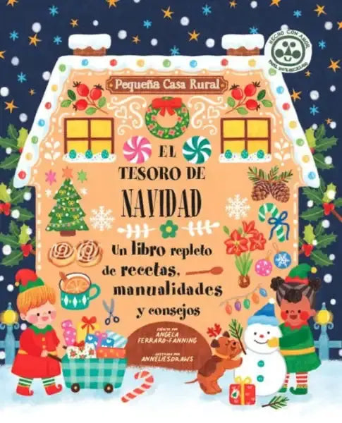 Gingerbread house cookbook cover by Angela Ferraro-Fanning, holiday season book Gingerbread house cookbook cover by Angela Ferraro-Fanning, holiday season book
