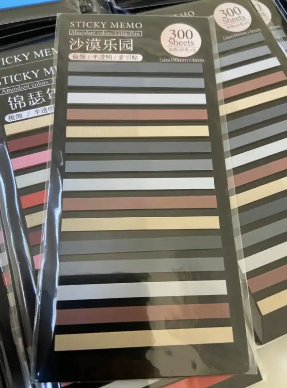 Colorful transparent sticky tabs for books and notes, perfect for organizing and bookmarking Colorful transparent sticky tabs for books and notes, perfect for organizing and bookmarking