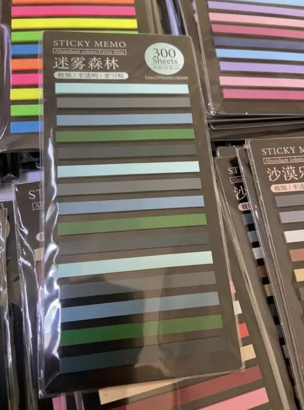 Thin Transparent Sticky Tabs for Books and Notes – Colorful Sticky Tabs and Index Strips Thin Transparent Sticky Tabs for Books and Notes – Colorful Sticky Tabs and Index Strips