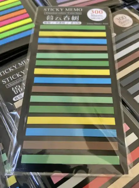 Colorful transparent sticky tabs for books and notes, perfect for organizing and marking Colorful transparent sticky tabs for books and notes, perfect for organizing and marking
