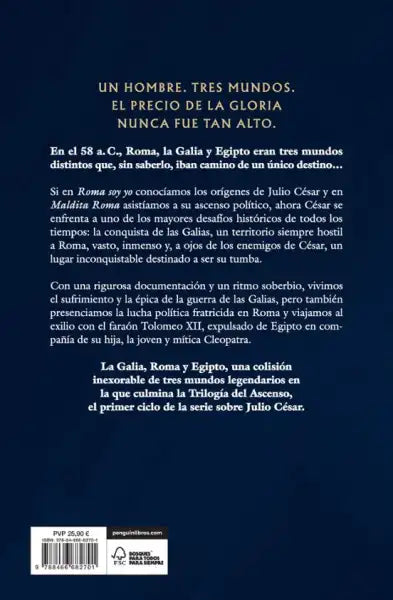 Navy blue cover of Three Worlds (Los Tres Mundos, Serie Julio César 3) Navy blue cover of Three Worlds (Los Tres Mundos, Serie Julio César 3)