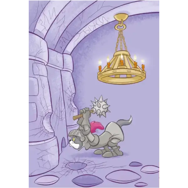 Cartoon cat knight from Tom & Jerry Tales Fire Breathing Tom Cat Ukrainian Hardcover Cartoon cat knight from Tom & Jerry Tales Fire Breathing Tom Cat Ukrainian Hardcover