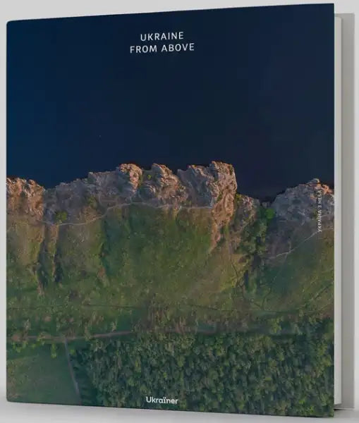 Hardcover Ukraine from Above by Bohdan Logvinenko Ukrainian Edition large-format photo book featuring coastline aerial view Hardcover Ukraine from Above by Bohdan Logvinenko Ukrainian Edition large-format photo book featuring coastline aerial view