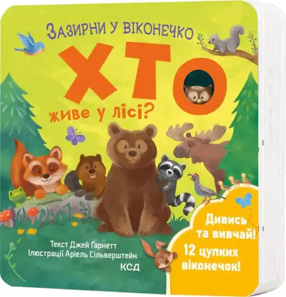 Children’s forest animals board book with peek through window for interactive reading Children’s forest animals board book with peek through window for interactive reading