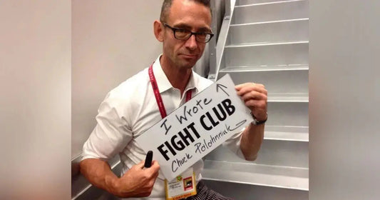 Handwritten Fight Club sign related to Chuck Palahniuk books and Бійцівський клуб inspiration