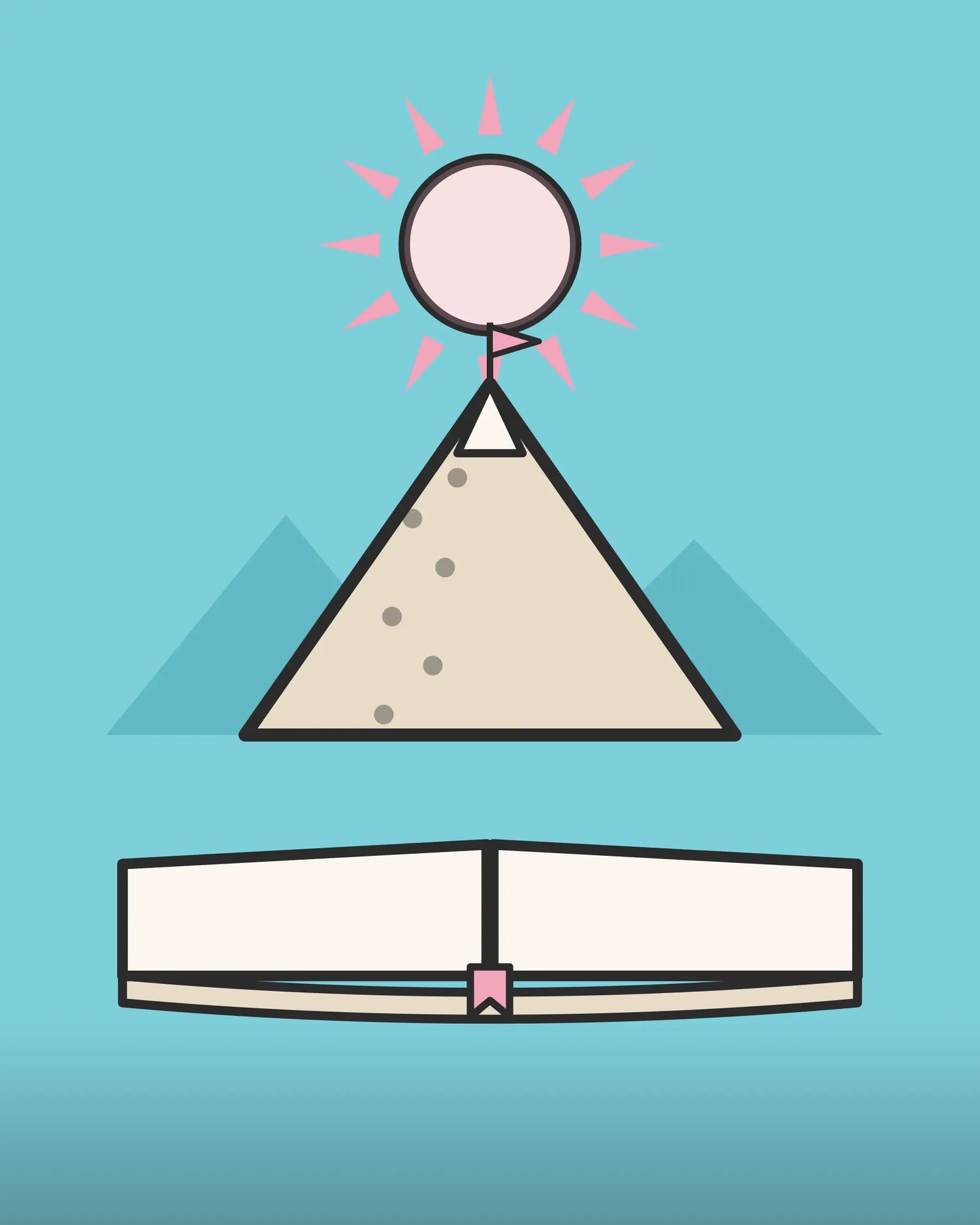 Motivation concept diagram from Motivational Literature collection with inspiring English books