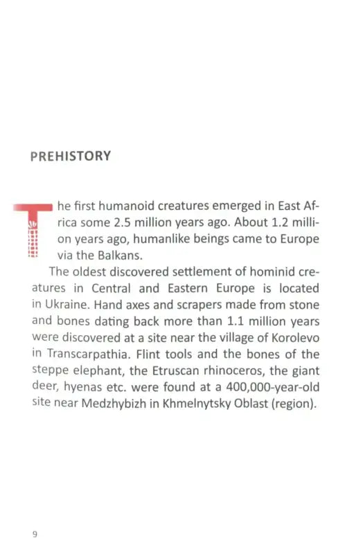 Page from a history book.
