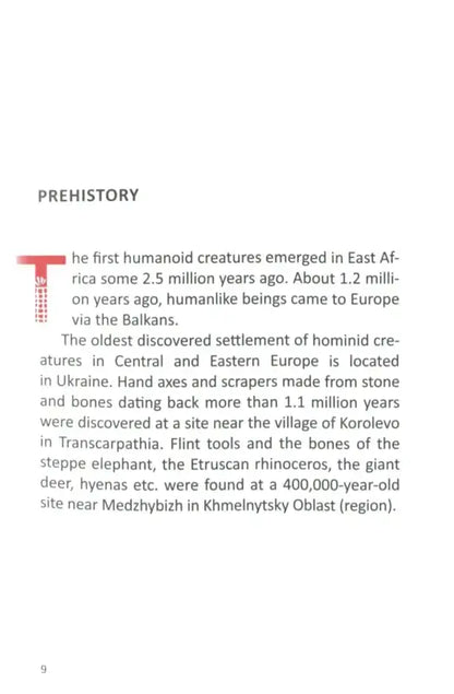 Page from a history book.