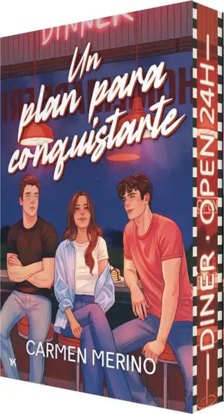 24-hour diner book cover: Plan para Conquistarte by Carmen Merino