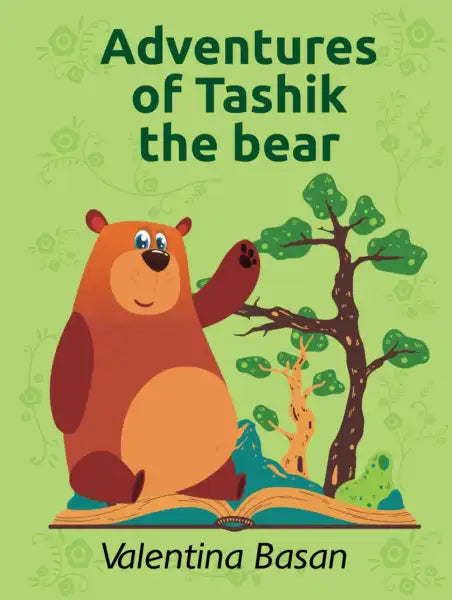 Adventures of Tashik the Bear 2024 plush with book and tree design