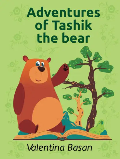 Adventures of Tashik the Bear 2024 plush with book and tree design