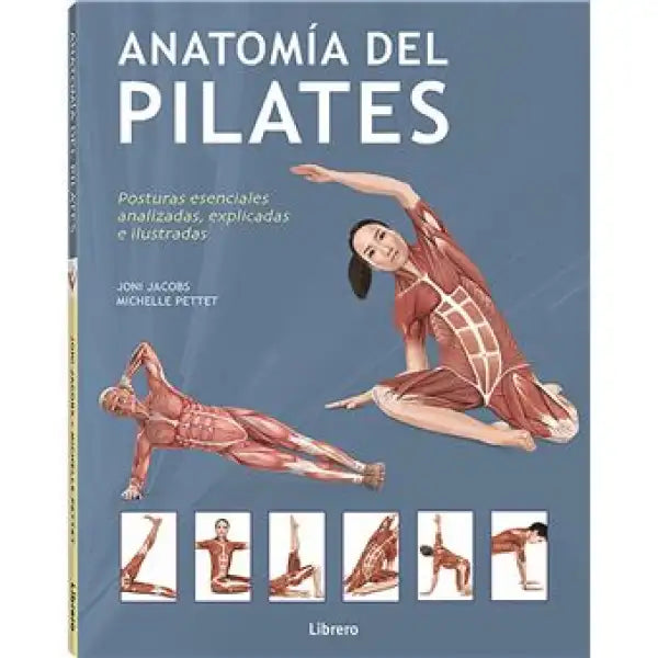 Anatomía del Pilates book with Spanish illustrations