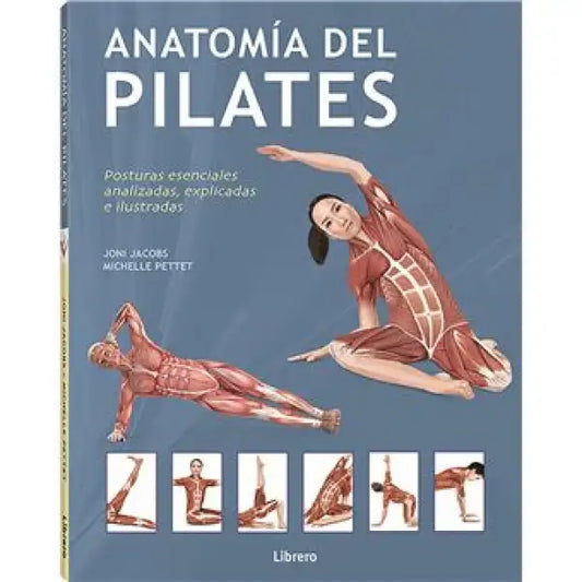 Anatomía del Pilates book with Spanish illustrations