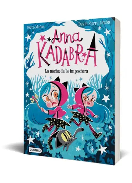 Anna Kadabra 15: The Night of the Impostor book cover with whimsical magical characters