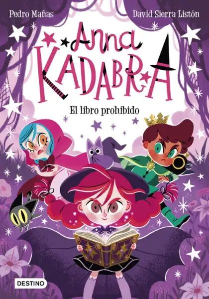Anna Kadabra 16: The Forbidden Book cover with magical characters