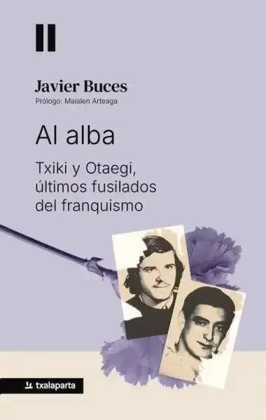 Purple beige history book cover: Txiki Otaegi Franco executions