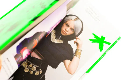 Billie Eilish magazine spread.