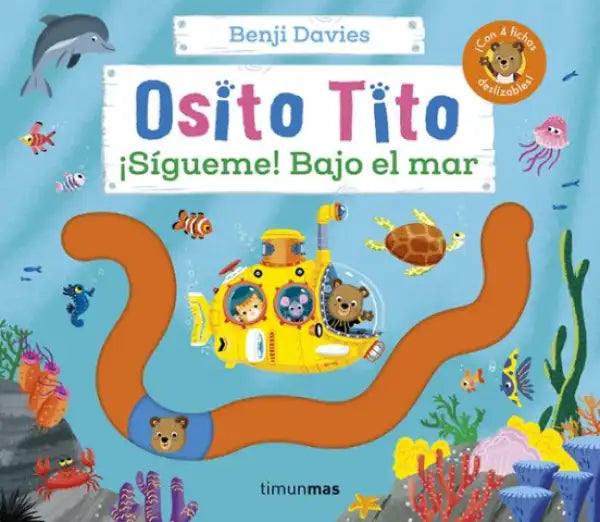 Bizzy Bear osito tito bajo el mar interactive board book toy submarine