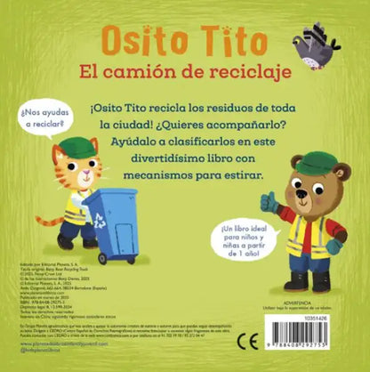 Bizzy Bear Osito Tito Recycling Truck board book