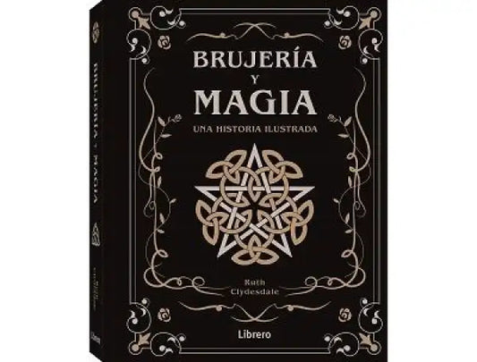 Black leather Brujería y Magia book by Ruth Clydesdale illustrated history