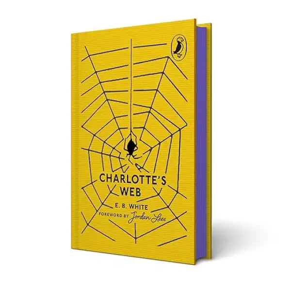 Yellow spider web Charlotte’s Web 85th anniversary clothbound edition cover