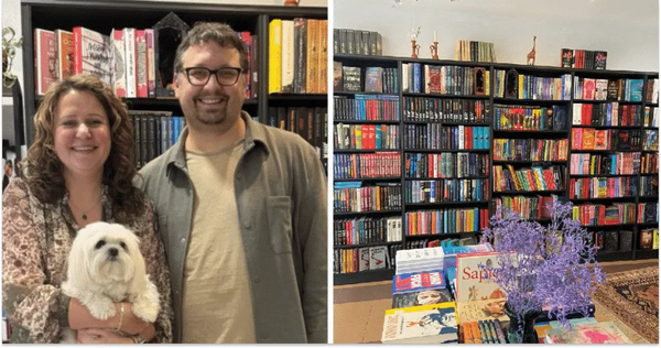 Валерій і Катерина в книгарні