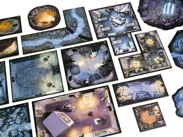 Cthulhu: Death May Die Fear of the Unknown standalone cooperative horror board game maps