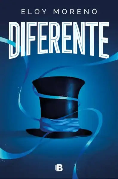 Black top hat with blue ribbon in Eloy Moreno limited edition hardcover