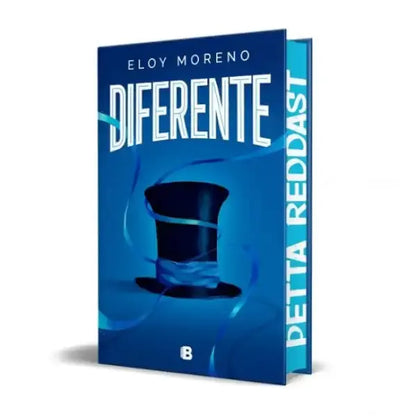 Limited edition hardcover of Different by Eloy Moreno with black top hat