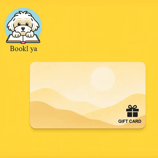 Digital Gift Card featuring desert landscape, perfect for gifts of items or English books