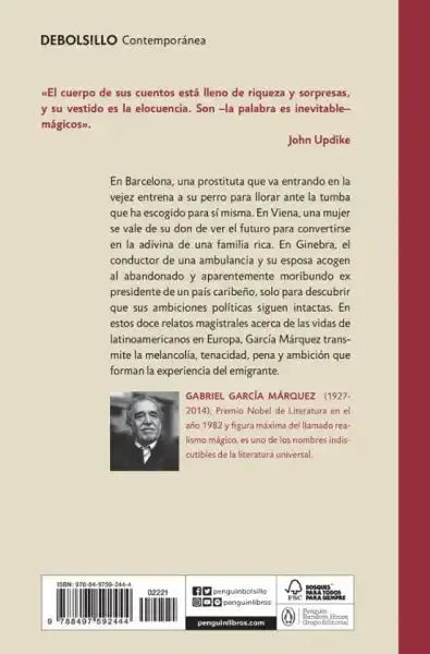 Back cover of Doce Cuentos Peregrinos by Gabriel García Márquez