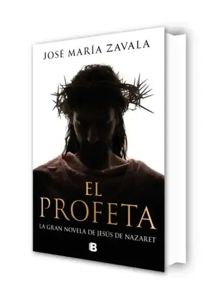 White hardcover El Profeta book by José María Zavala with Jesus illustration