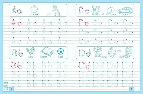 Alphabet tracing worksheet for children from Olga Isaenko’s English Letters Book
