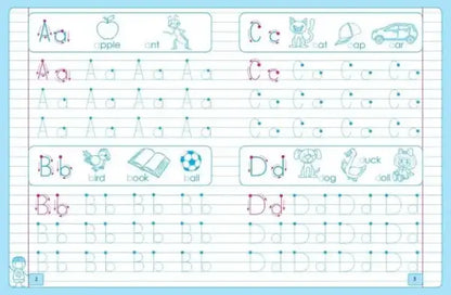 Alphabet tracing worksheet for children from Olga Isaenko’s English Letters Book