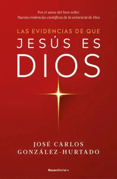 Red book cover with white text and gold starburst for Evidence that Jesus is God