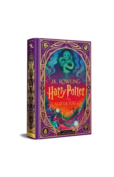 Harry Potter Goblet of Fire Spanish illustrated interactive edition book