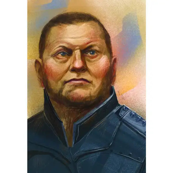 Heroic Tales Iryna Matsko hardcover featuring stern male figure with red cheeks for children aged