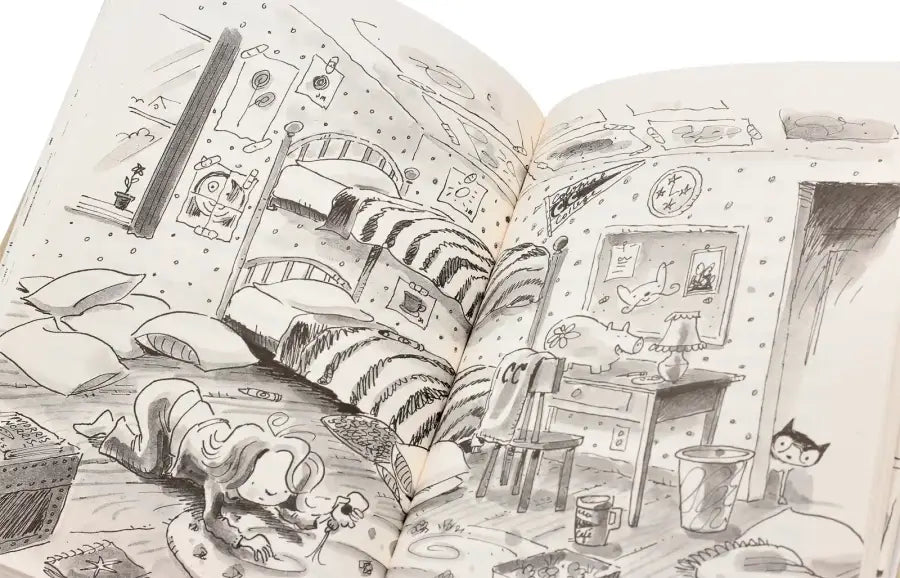 Whimsical children’s book illustration.