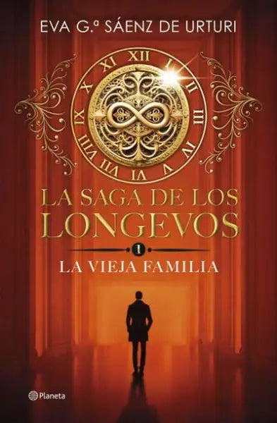 Gold clock face wall art from Eva García Sáenz de Urturi novel