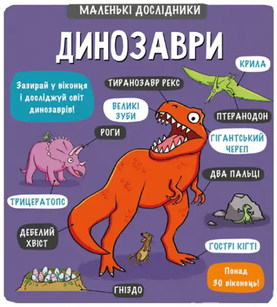 Children’s educational dinosaur book from Little Explorers: Dinosaurs, an interactive board book