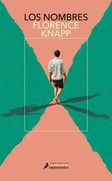 Los nombres book cover by Florence Knapp with teal peach geometric design