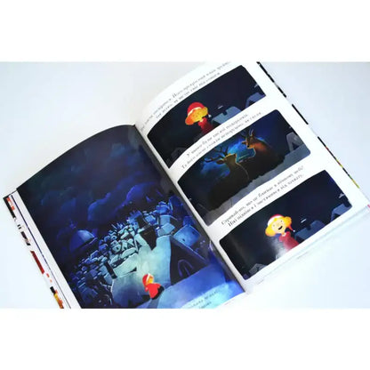 Open children’s book.