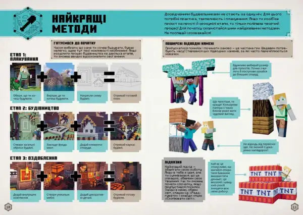 Minecraft Guide to Creative – Ukrainian Hardcover showcasing creative mode building tips