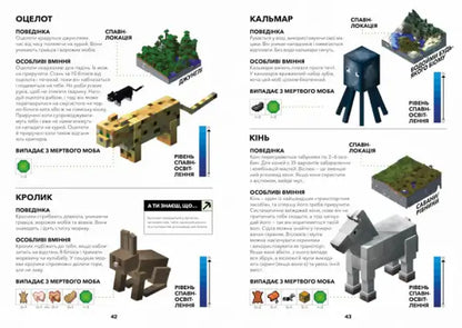 Minecraft animal figure set with diverse creatures and detailed textures.