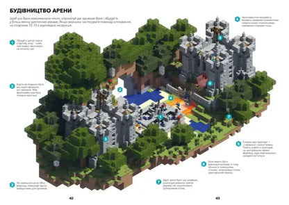 Minecraft castle model in PVP Minigames Guide Ukrainian Edition