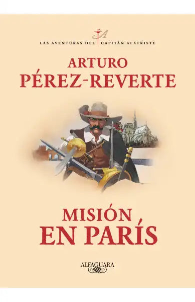 Brown leather cowboy hat with bandolier and sword from Misión en París by Arturo Pérez-Reverte