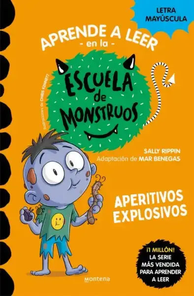 Vibrant Monster School #19: Explosive Snacks cover with zombie boy and snacks