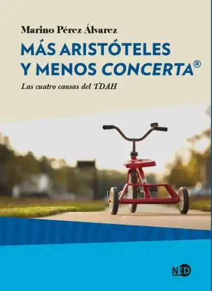 Red metal tricycle with black handlebars, las cuatro causas del ADHD