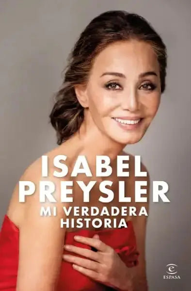 Red Satin Dress by Isabel Preysler from Mi Verdadera Historia Book